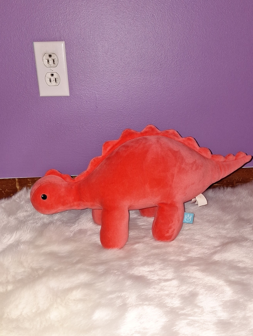 Coral Crown Plush Dinosaur Weighted Stuffed Toy